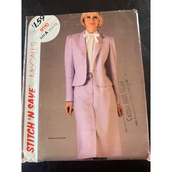 McCall's Misses Jacket Skirt Sewing Pattern Sz 6 - 10 9110 - Uncut - Picture 3 of 9